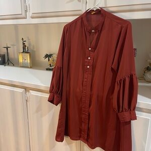 Kurti plan jorjet marun colour